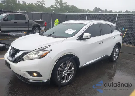 2017 Nissan Murano Platinum из США, поврежденный, VIN 5N1AZ2MH8HN119348
